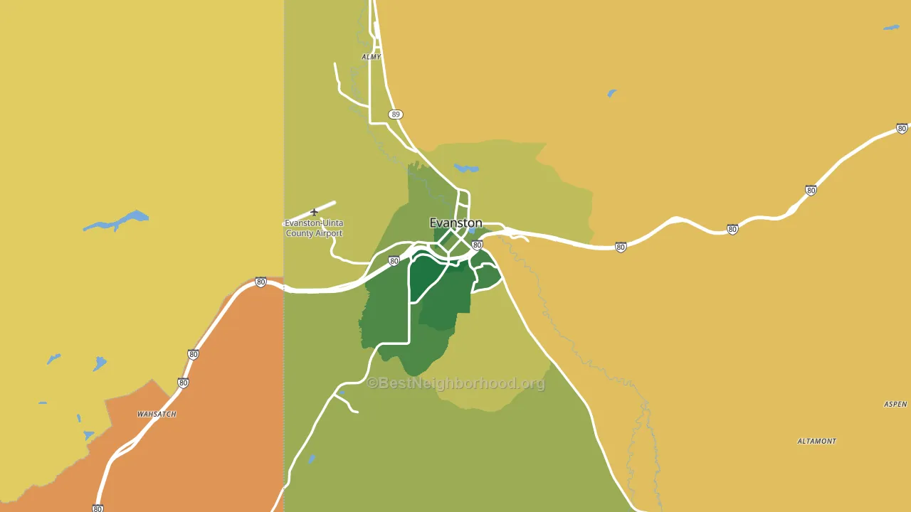 82930, WY block-group voter-turnout map