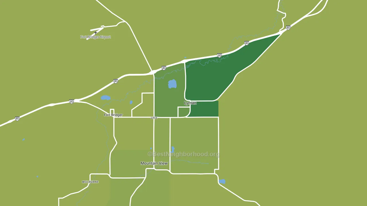 82937, WY block-group voter-turnout map