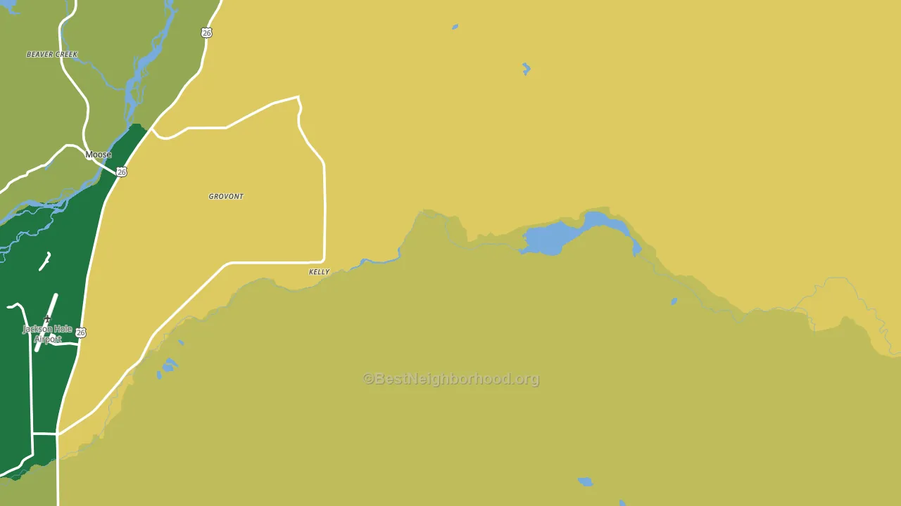 83011, WY block-group voter-turnout map