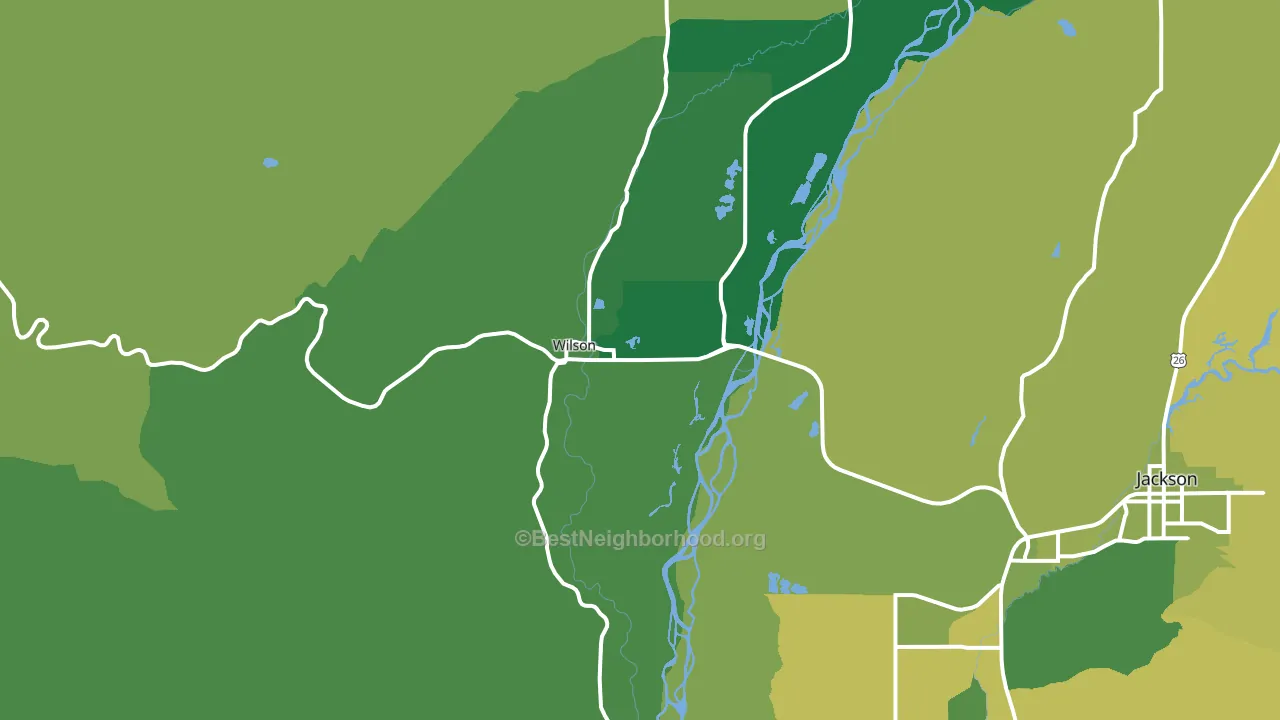 83014, WY block-group voter-turnout map