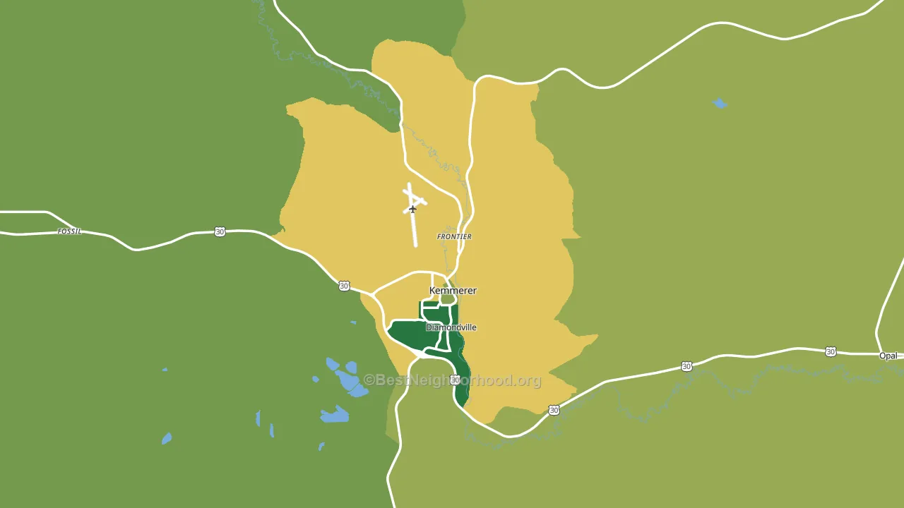 83101, WY block-group voter-turnout map