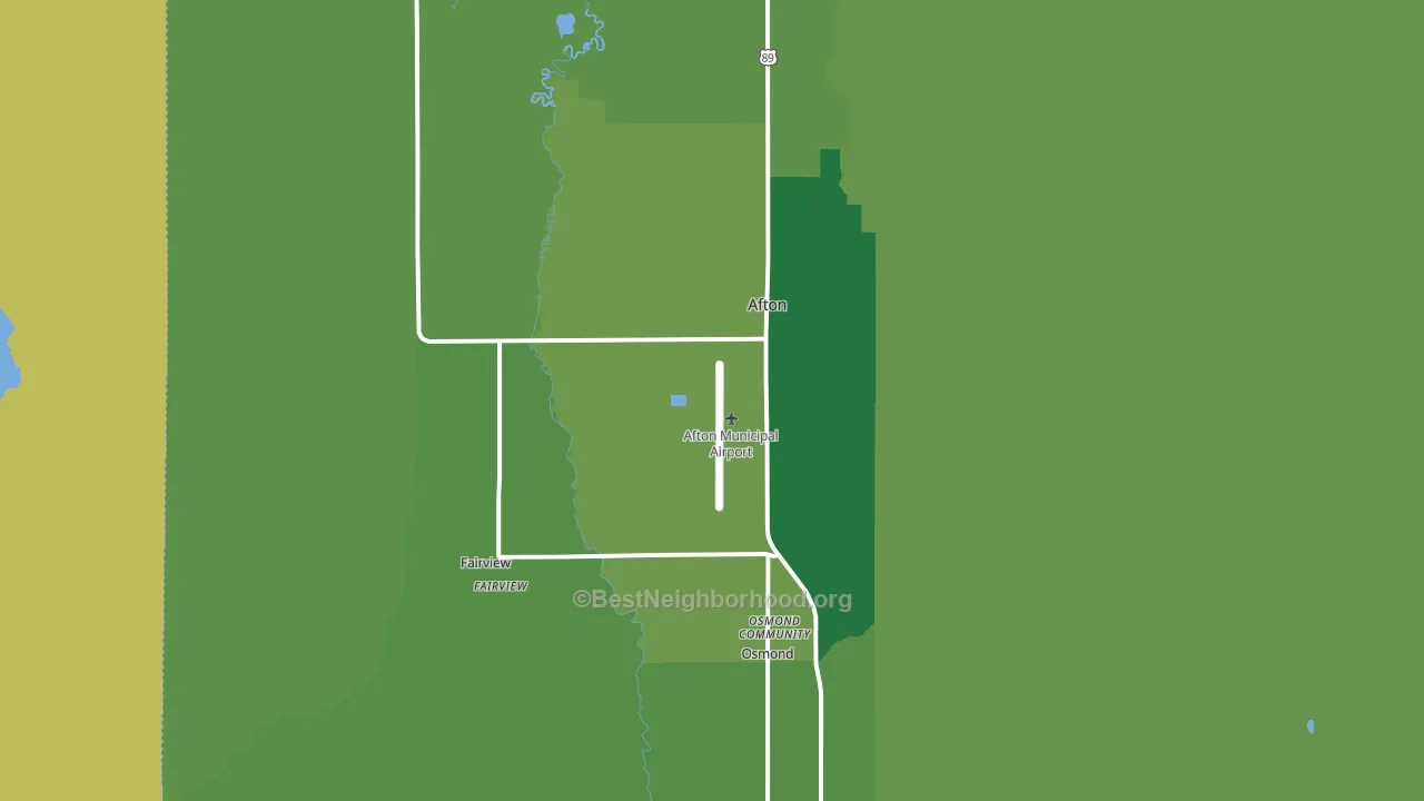 83110, WY block-group voter-turnout map