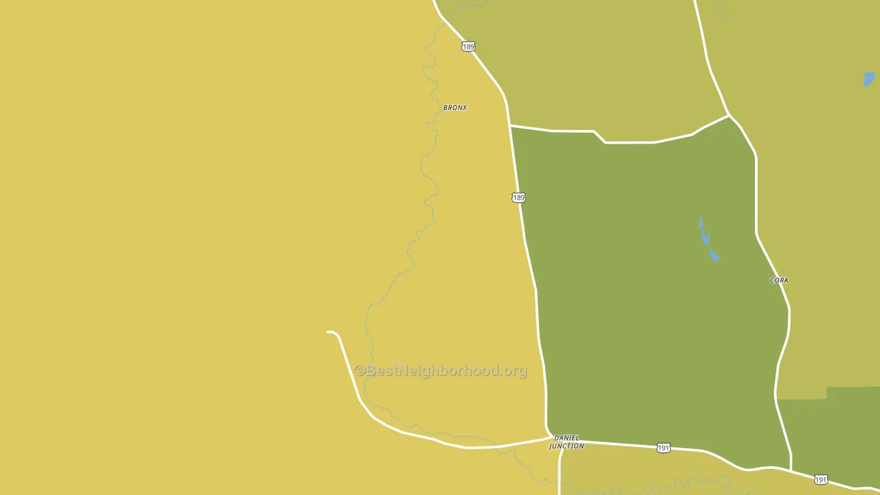 83115, WY block-group voter-turnout map
