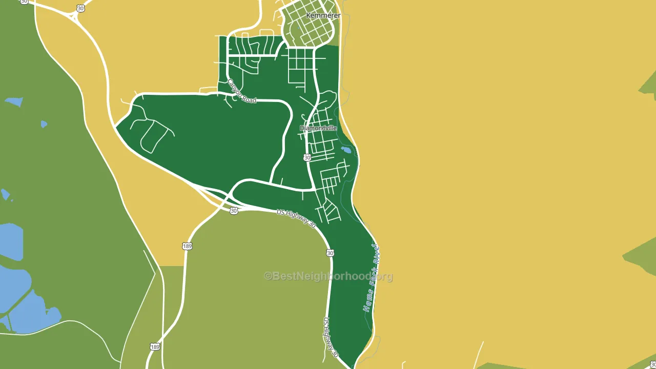 83116, WY block-group voter-turnout map