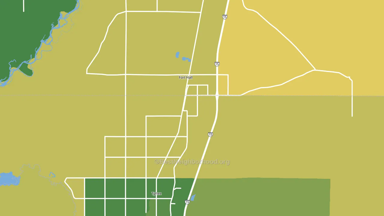 83203, ID block-group voter-turnout map