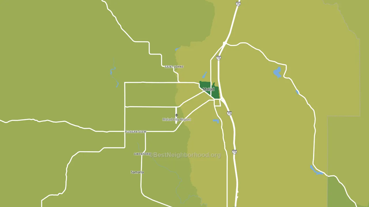 83252, ID block-group voter-turnout map