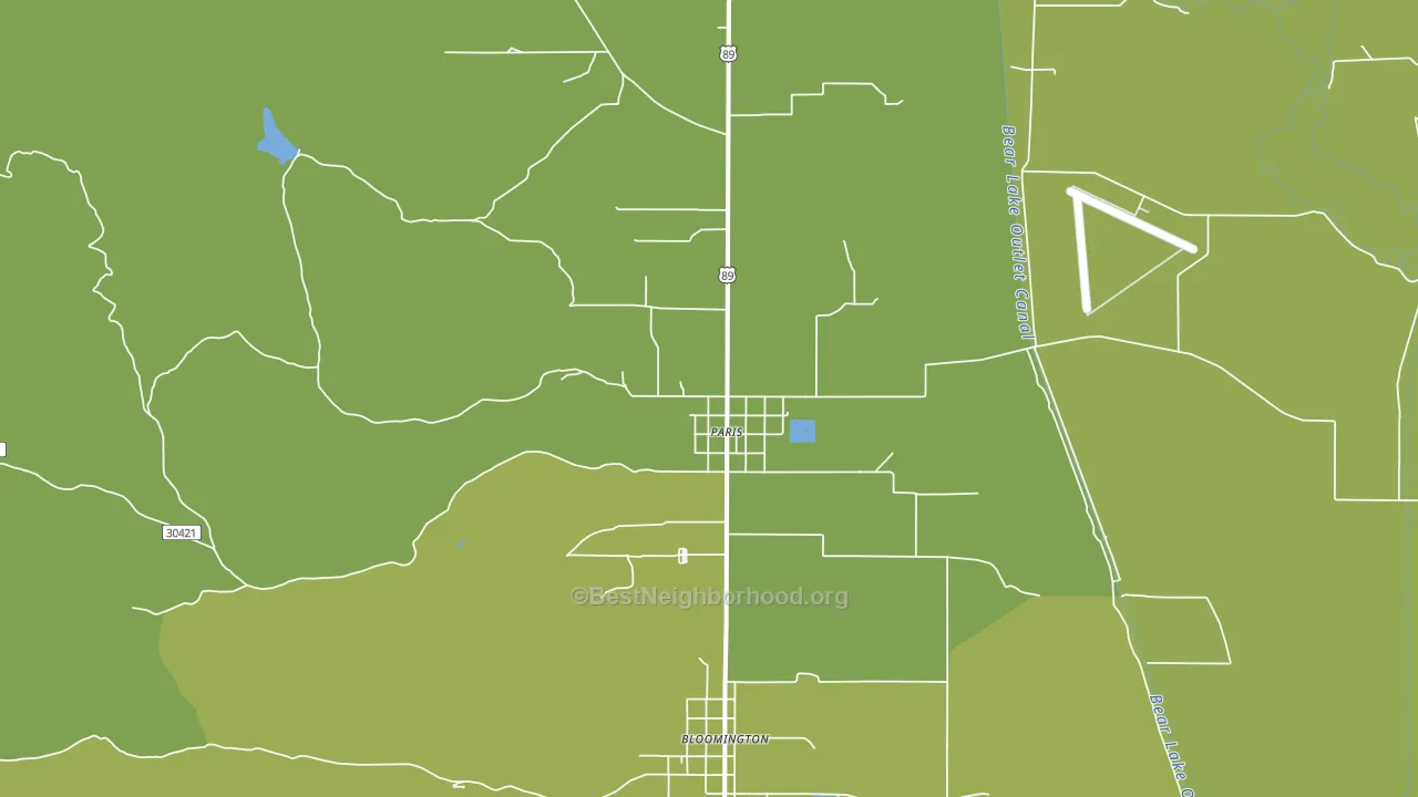 83261, ID block-group voter-turnout map