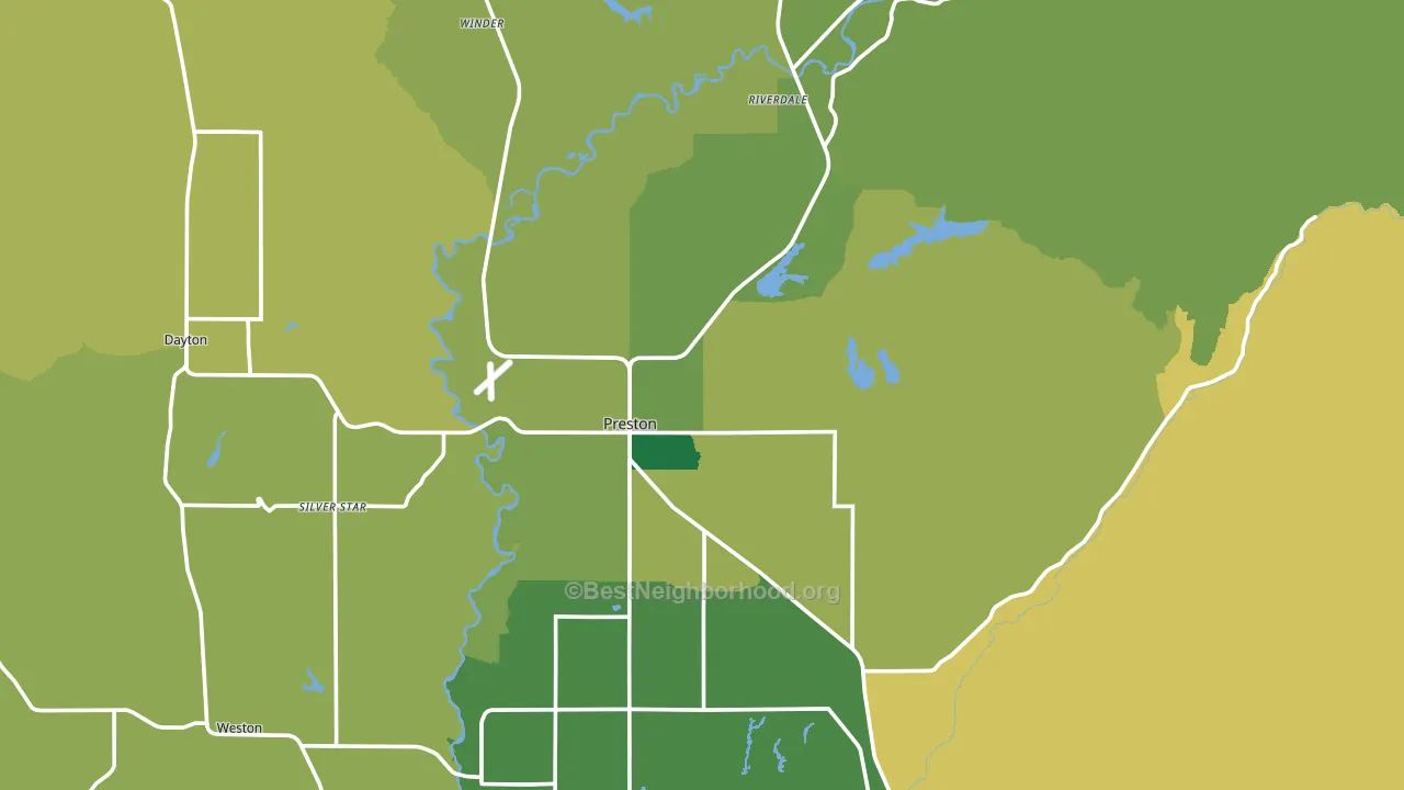 83263, ID block-group voter-turnout map