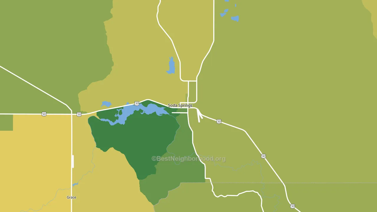 83276, ID block-group voter-turnout map
