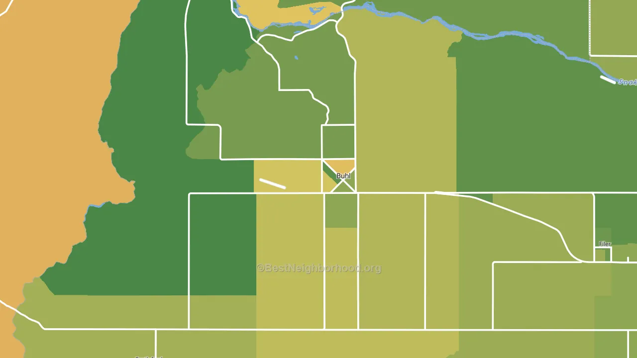 83316, ID block-group voter-turnout map