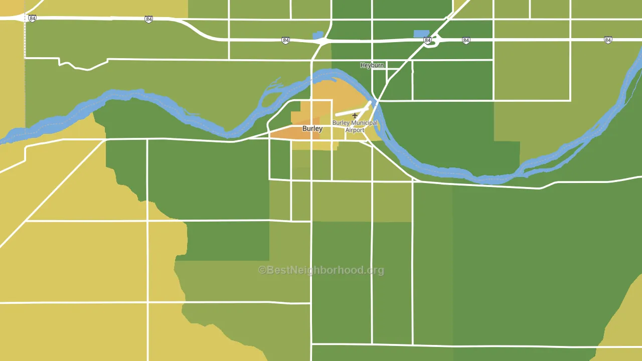 83318, ID block-group voter-turnout map