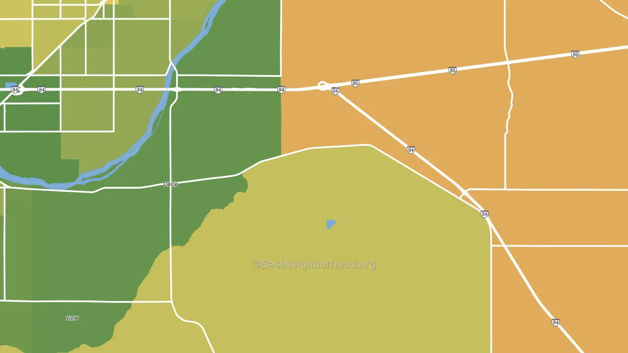 83323, ID block-group voter-turnout map