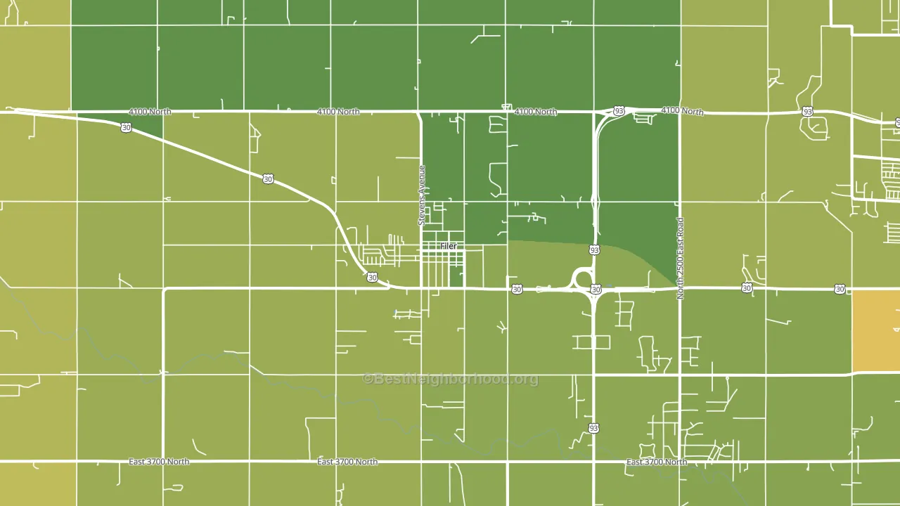 83328, ID block-group voter-turnout map