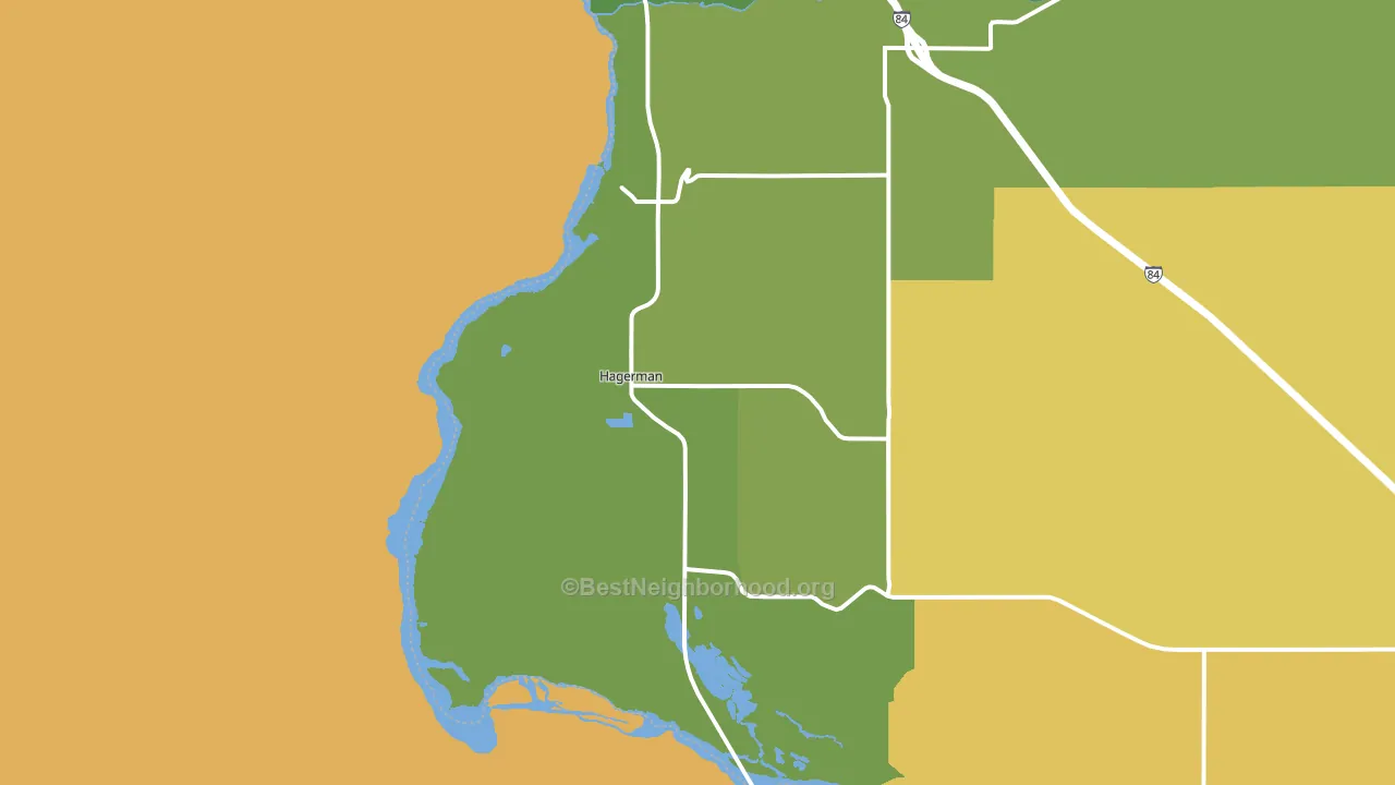83332, ID block-group voter-turnout map