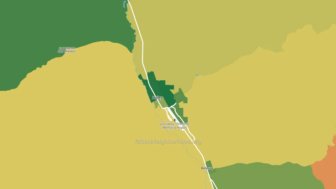 83333, ID block-group voter-turnout map