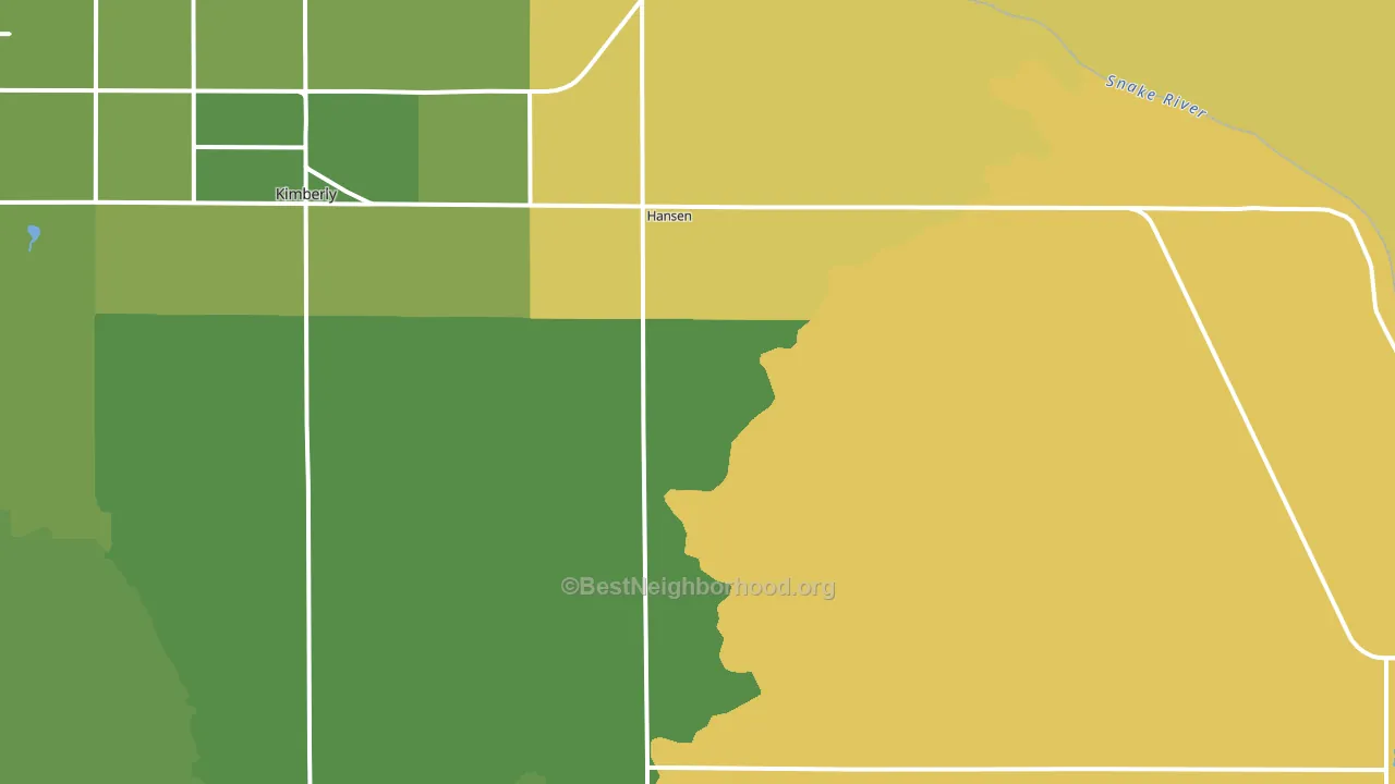 83334, ID block-group voter-turnout map