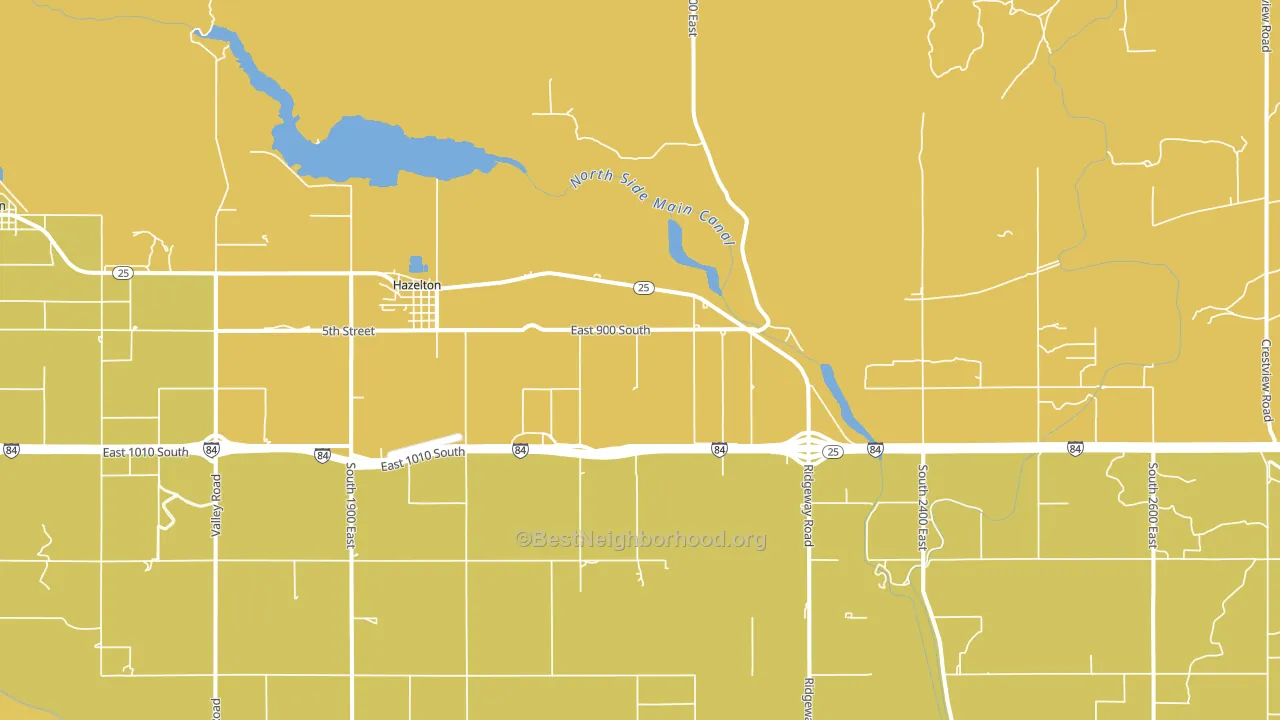 83335, ID block-group voter-turnout map