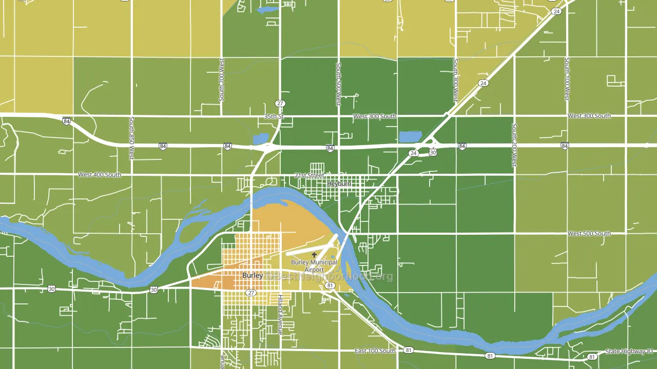 83336, ID block-group voter-turnout map