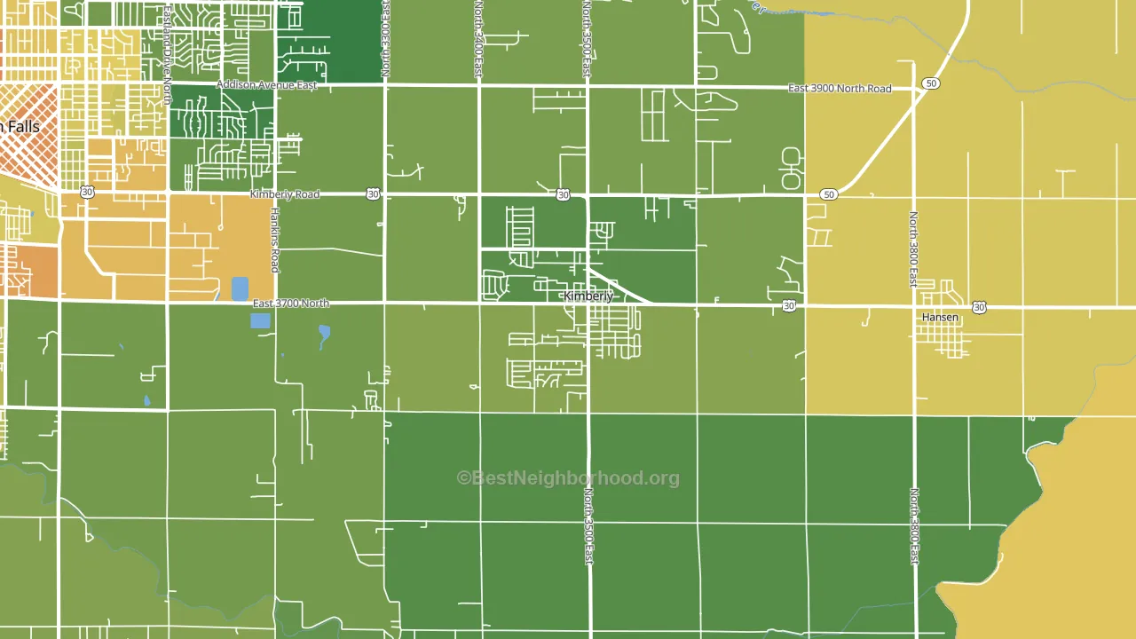 83341, ID block-group voter-turnout map