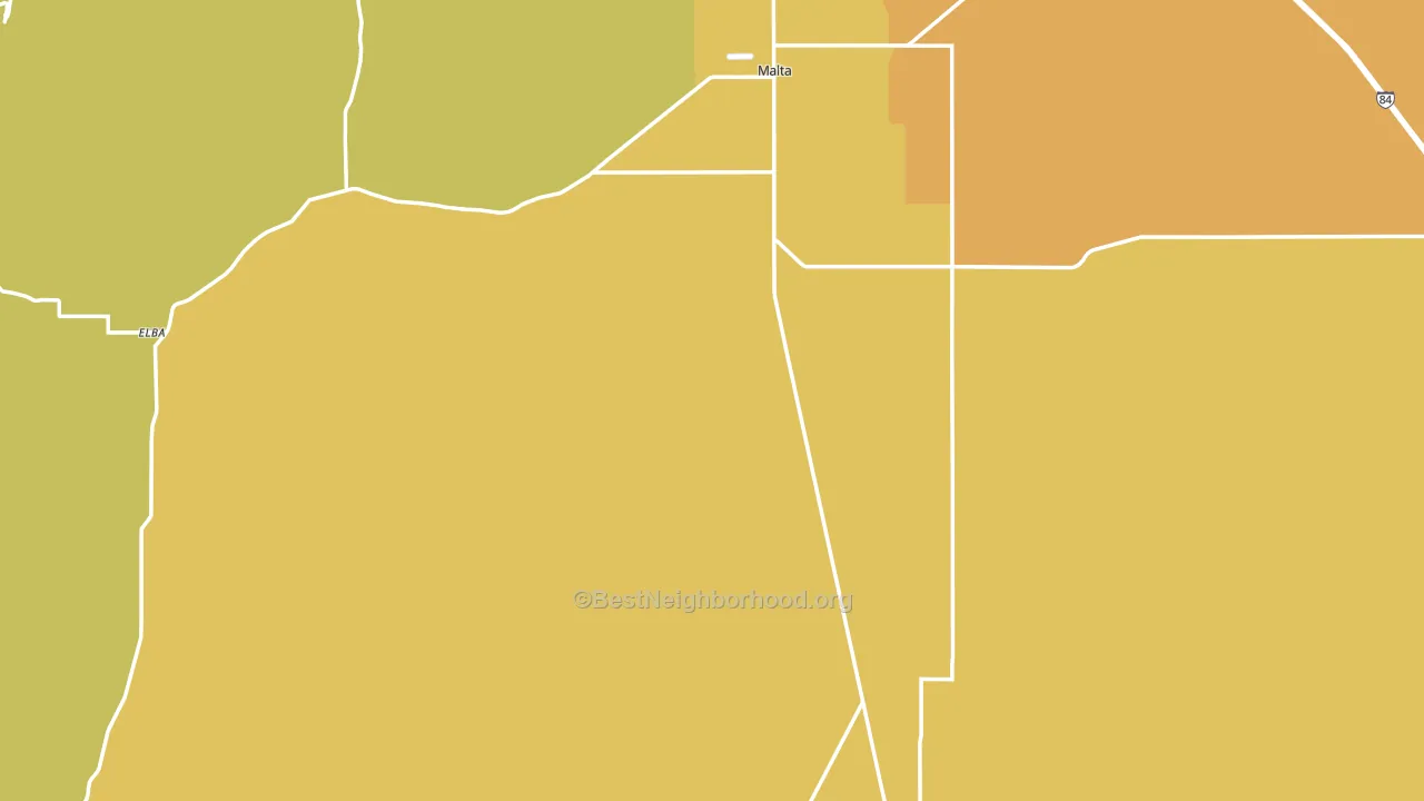 83342, ID block-group voter-turnout map