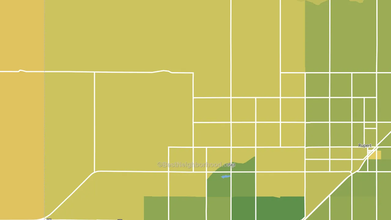 83347, ID block-group voter-turnout map
