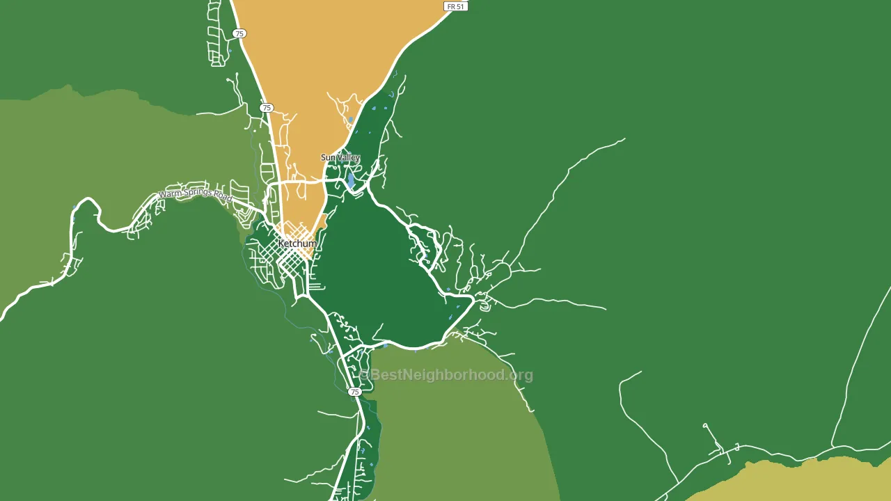 83353, ID block-group voter-turnout map