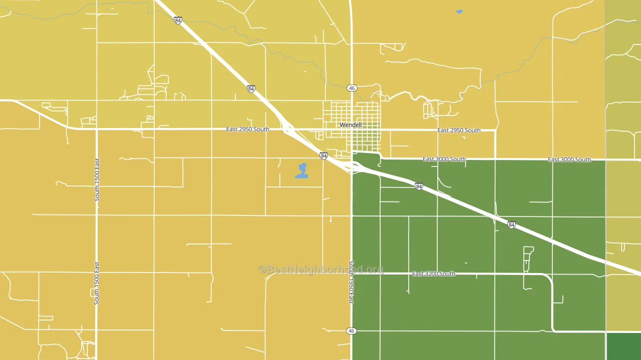 83355, ID block-group voter-turnout map