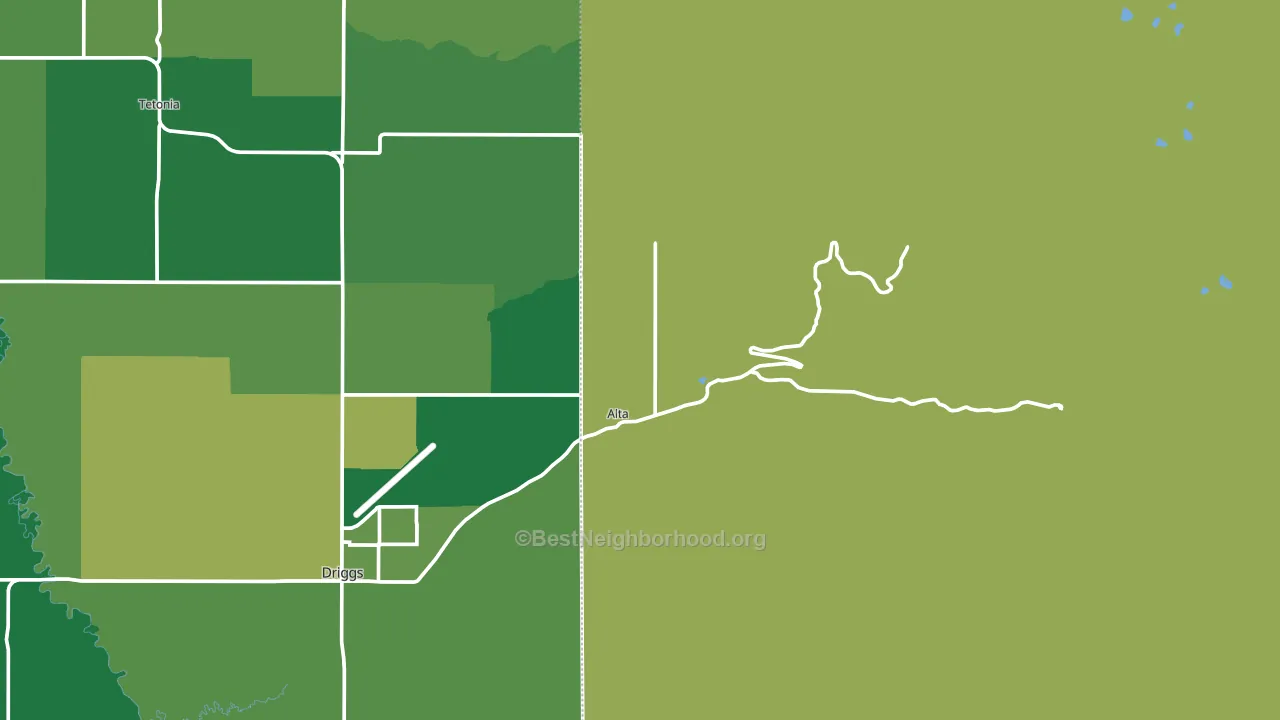 83414, WY block-group voter-turnout map