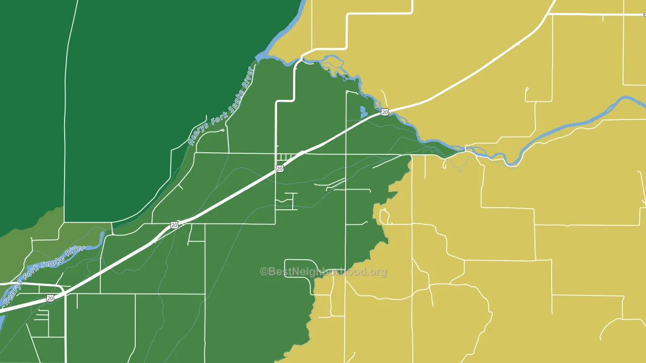 83421, ID block-group voter-turnout map