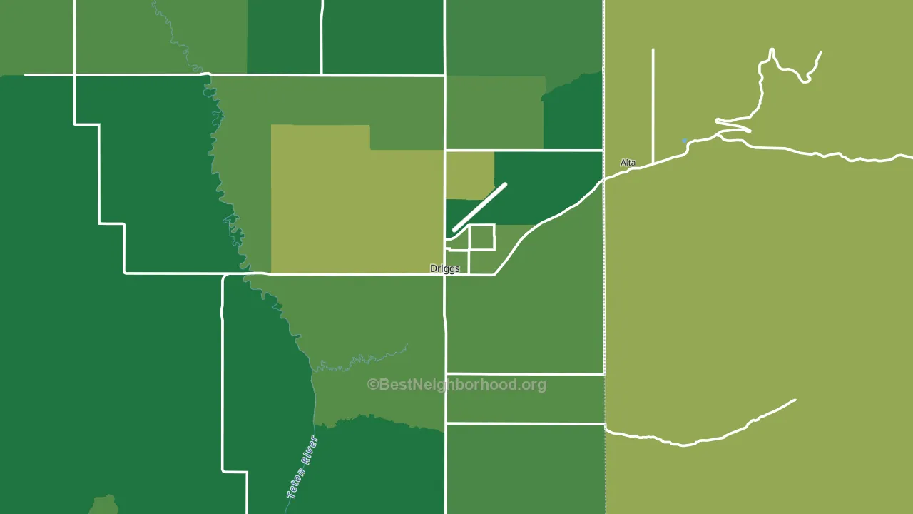 83422, ID block-group voter-turnout map