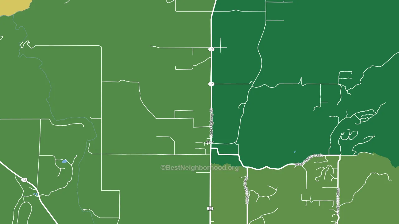 83424, ID block-group voter-turnout map
