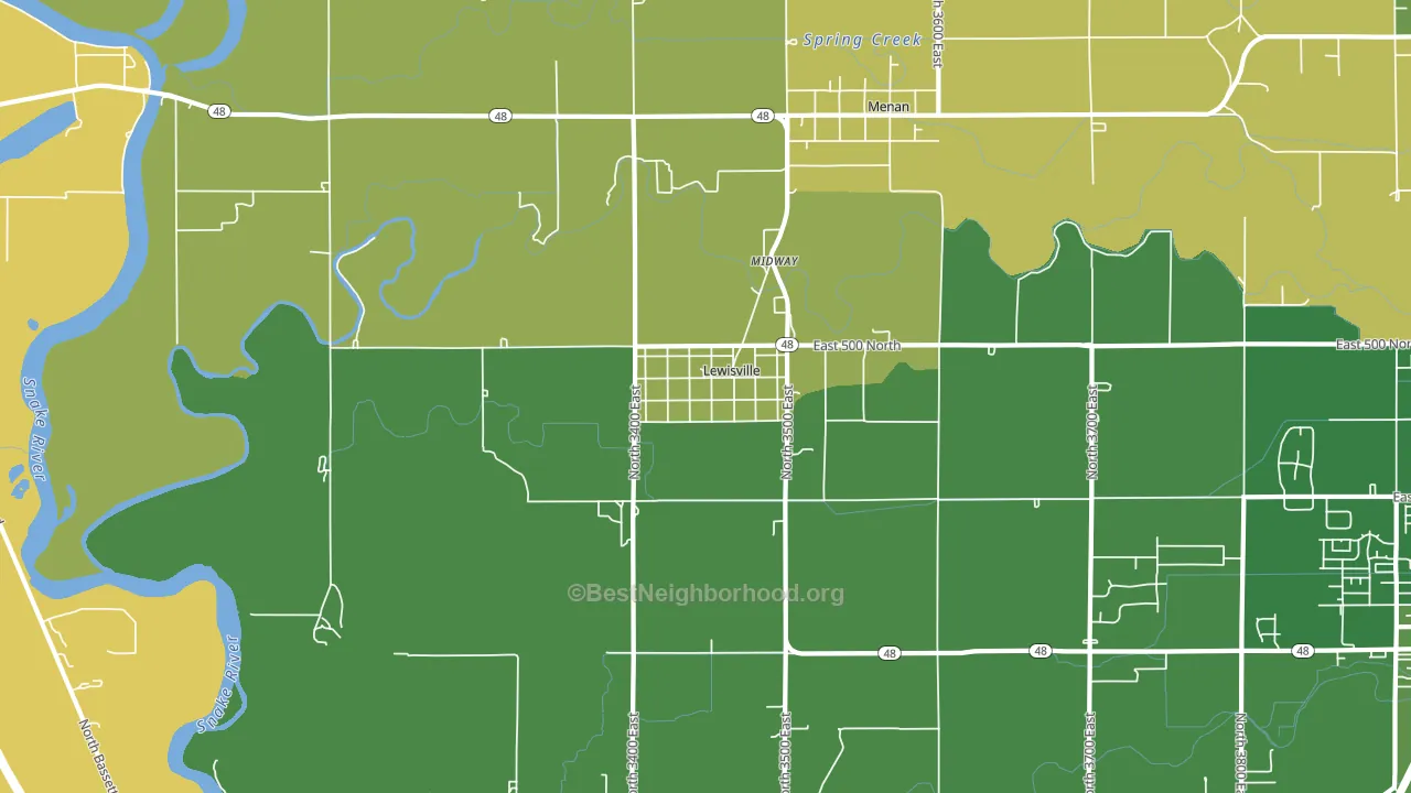 83431, ID block-group voter-turnout map