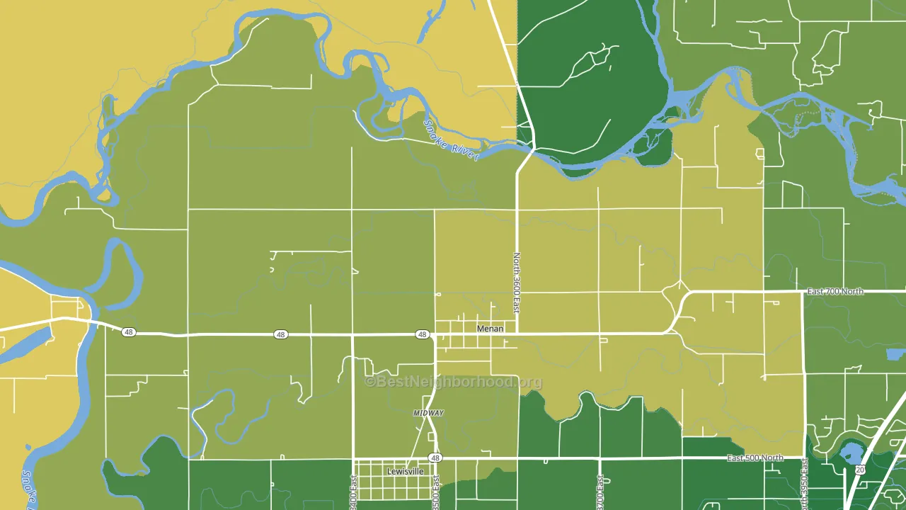 83434, ID block-group voter-turnout map