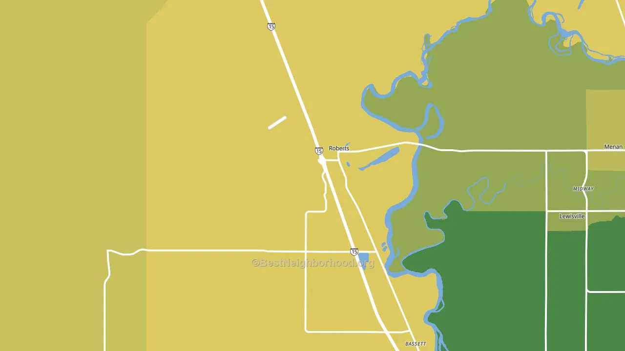 83444, ID block-group voter-turnout map