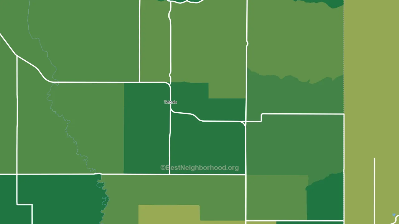 83452, ID block-group voter-turnout map