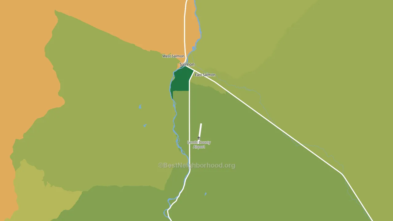 83467, ID block-group voter-turnout map