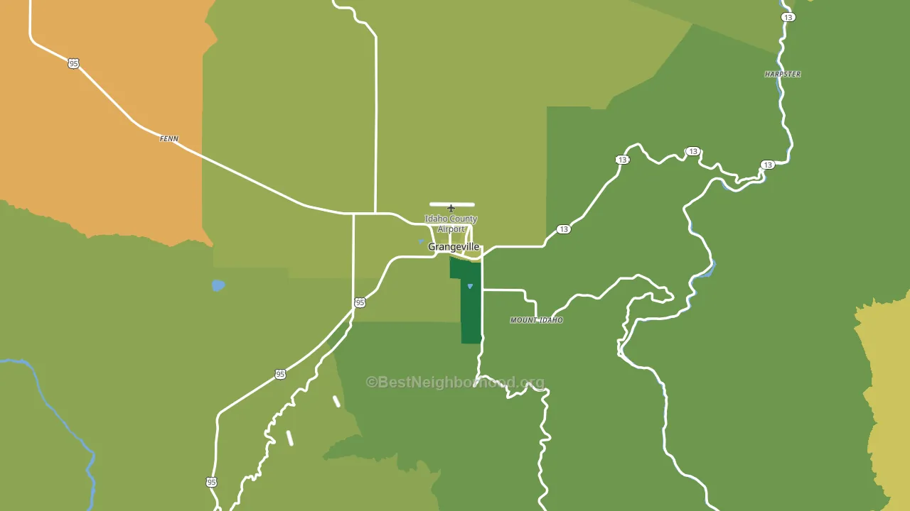 83530, ID block-group voter-turnout map
