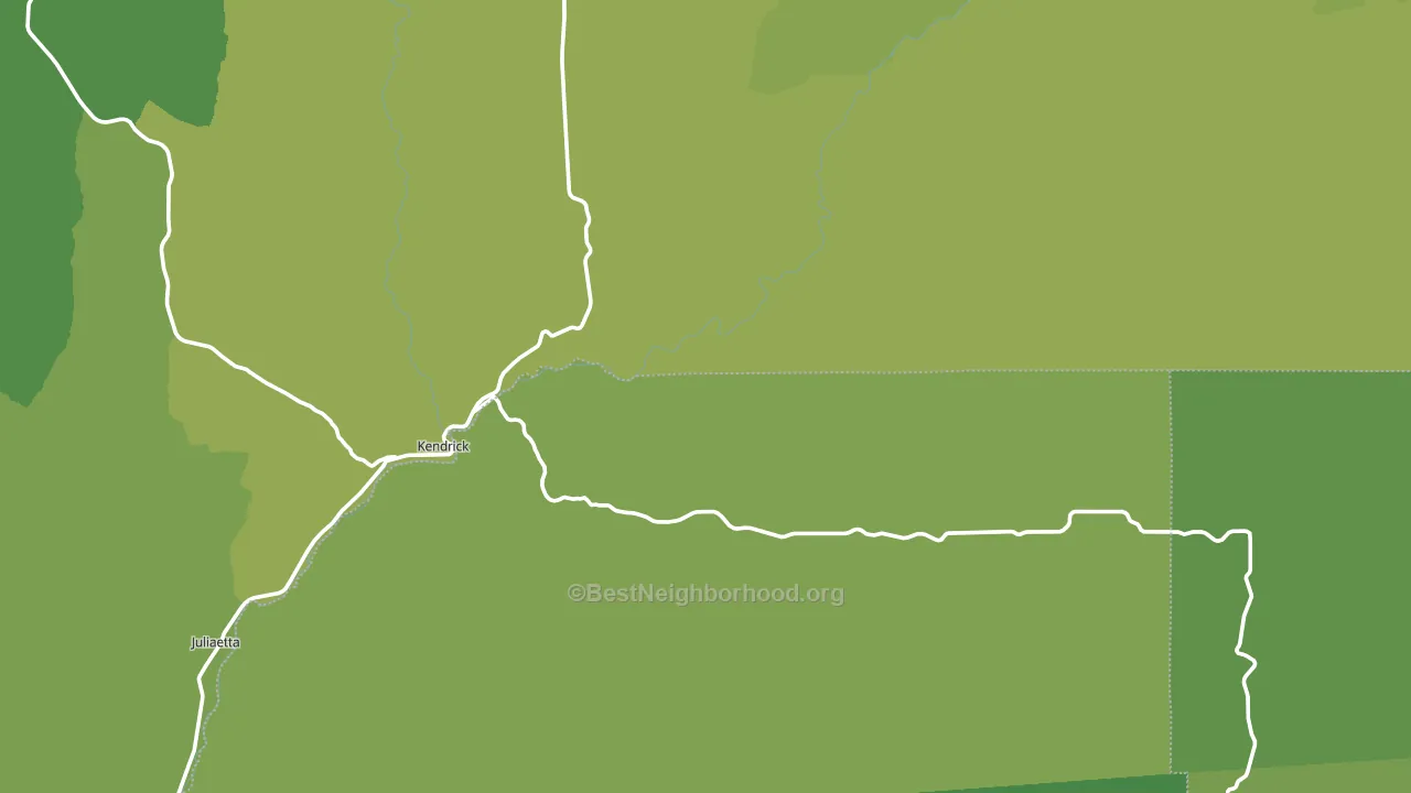 83537, ID block-group voter-turnout map