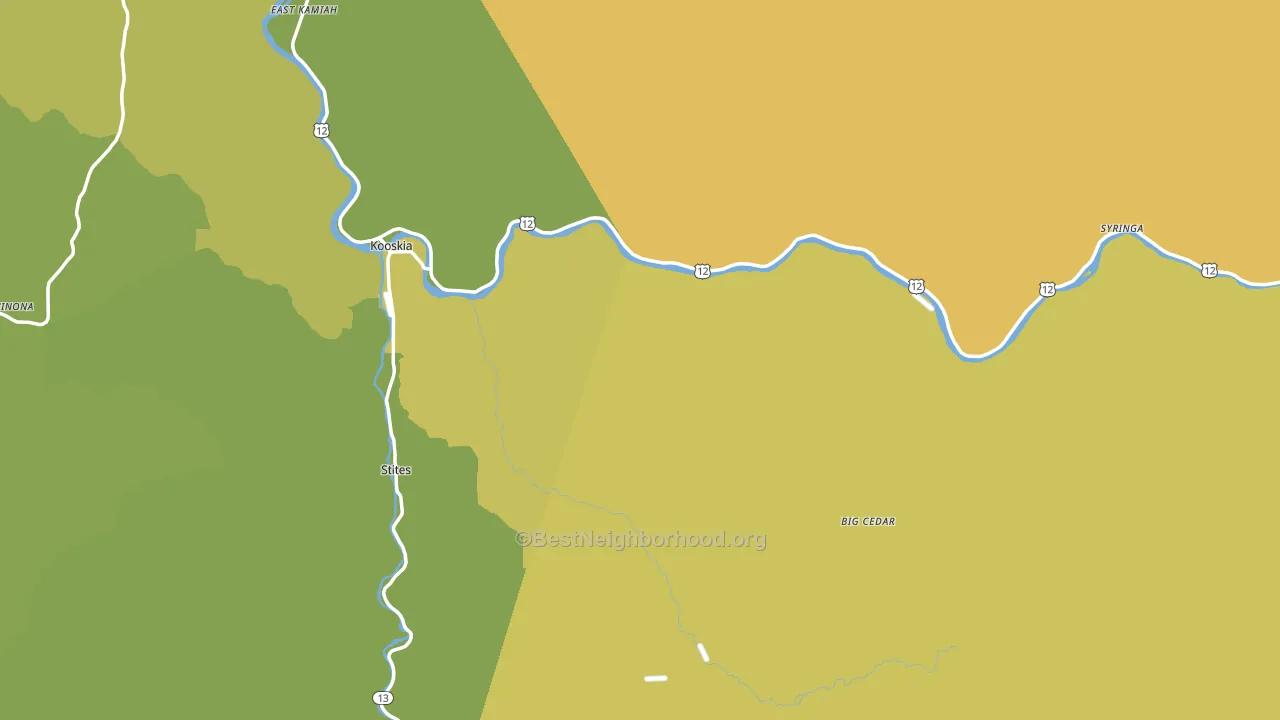 83539, ID block-group voter-turnout map