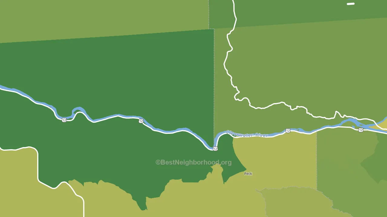 83541, ID block-group voter-turnout map