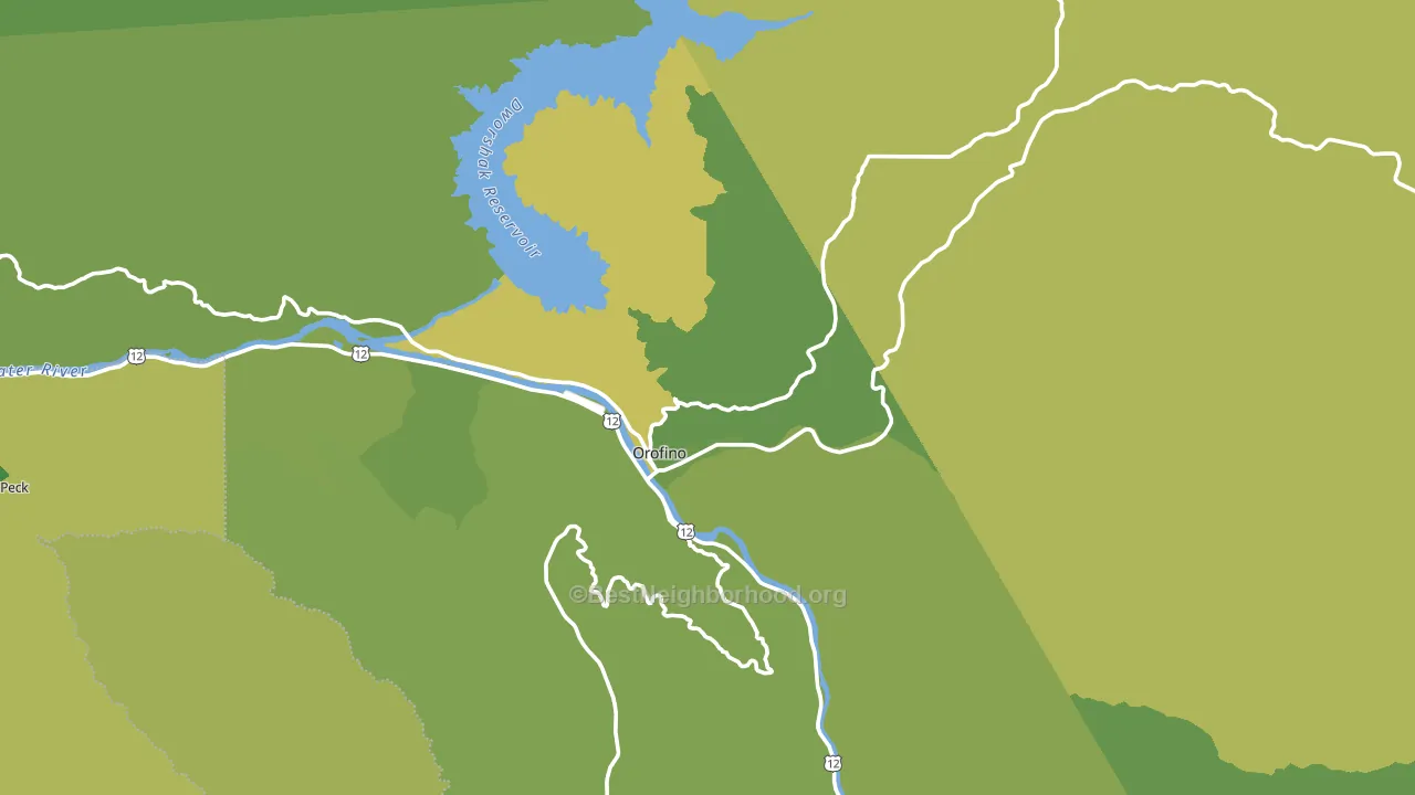 83544, ID block-group voter-turnout map