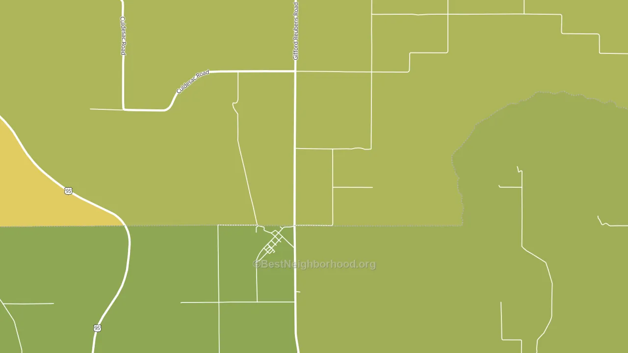 83548, ID block-group voter-turnout map