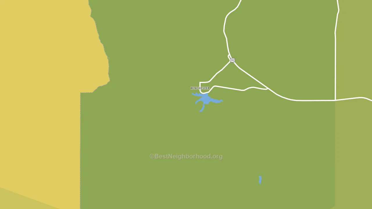 83555, ID block-group voter-turnout map