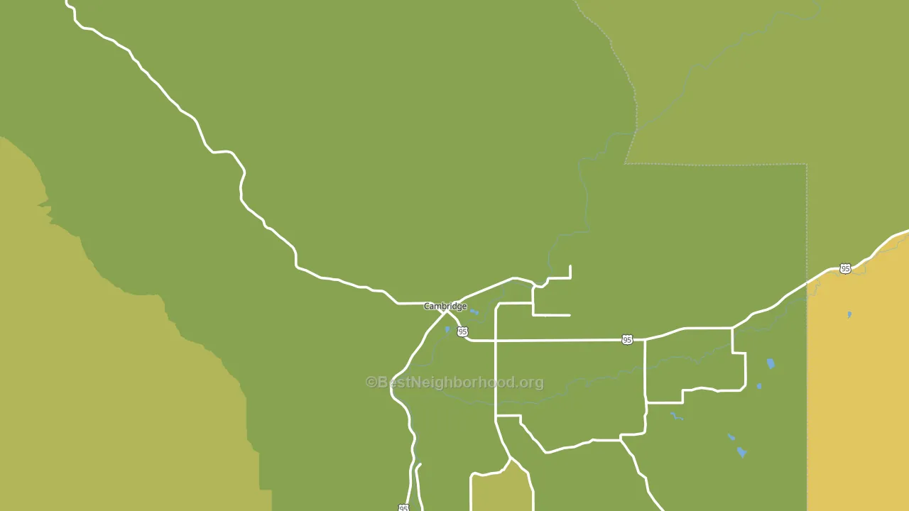 83610, ID block-group voter-turnout map