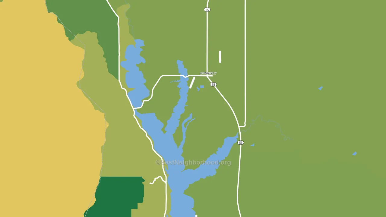 83615, ID block-group voter-turnout map