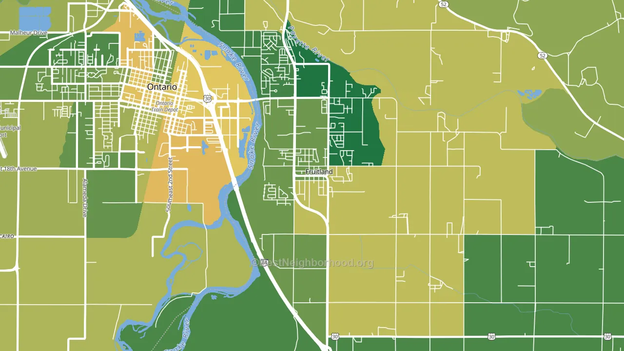 83619, ID block-group voter-turnout map