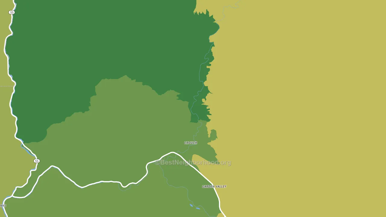 83622, ID block-group voter-turnout map