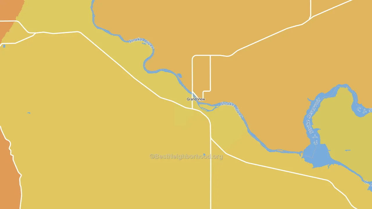 83624, ID block-group voter-turnout map