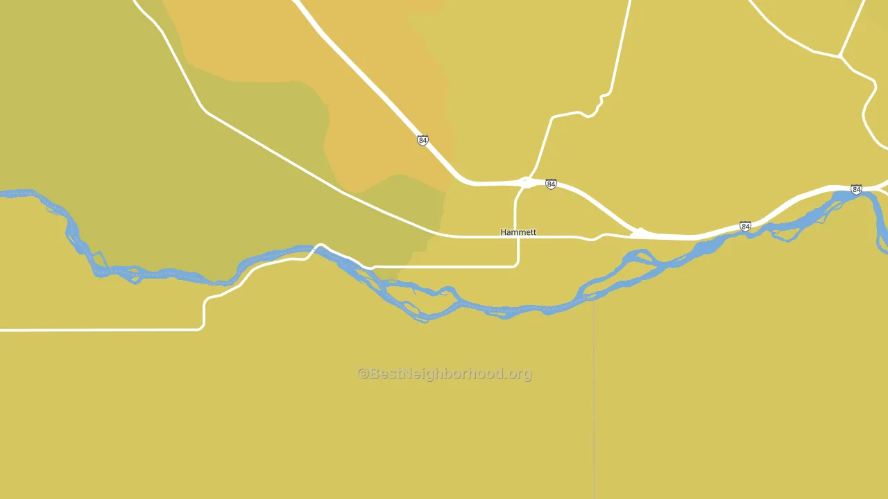 83627, ID block-group voter-turnout map