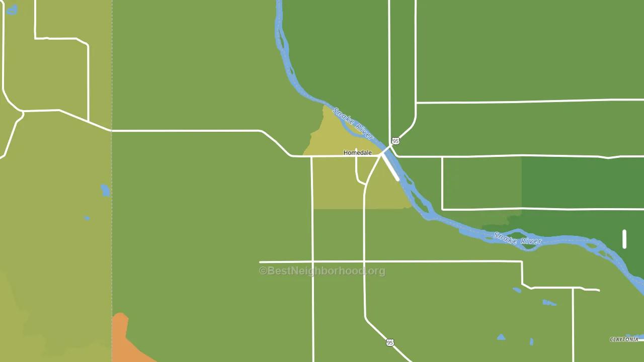 83628, ID block-group voter-turnout map